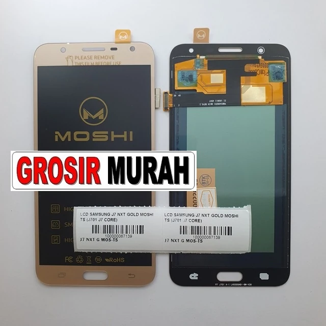 Lcd Samsung J7 Nxt Gold Moshi Ts (j701 J7 Core) ready stock harga grosir sparepart HP Libra Jaya