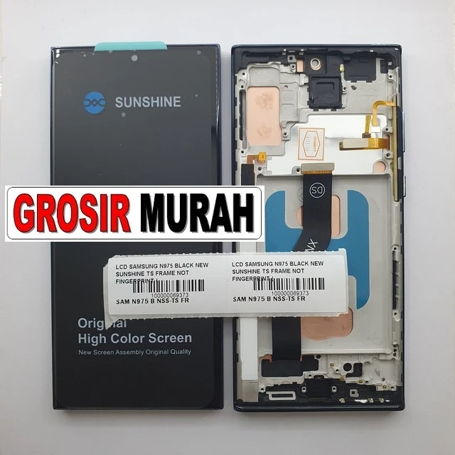Lcd Samsung N975 Black New Sunshine Ts Frame Not Fingerprint (galaxy Note 10 Plus) ready stock harga grosir sparepart HP Libra Jaya