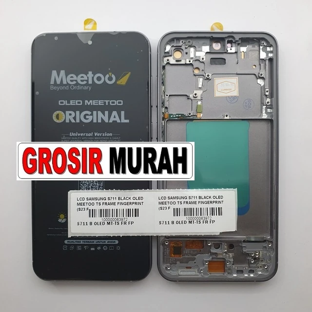 Lcd Samsung S711 Black Oled Meetoo Ts Frame Fingerprint (s23 Fe) ready stock harga grosir sparepart HP Libra Jaya