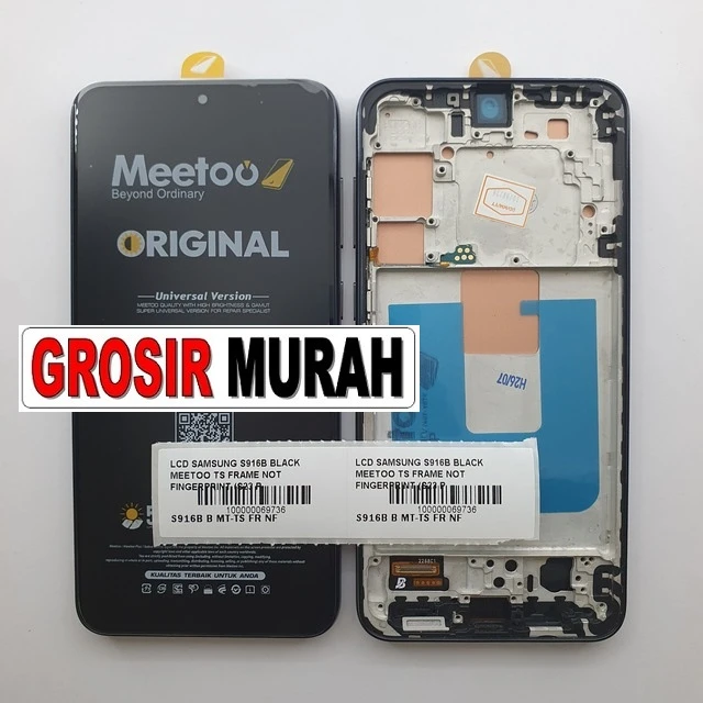 Lcd Samsung S916b Black Meetoo Ts Frame Not Fingerprint (s23 Plus) ready stock harga grosir sparepart HP Libra Jaya