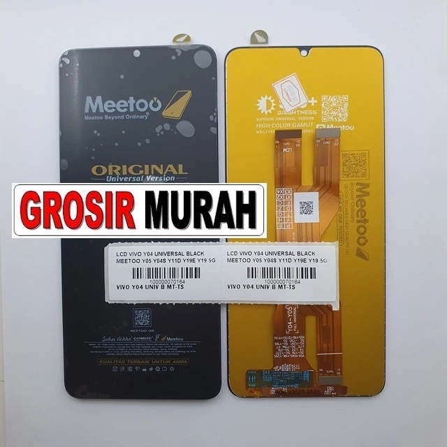 Lcd Vivo Y04 Universal Black Meetoo Y05 Y04s Y11d Y19e Y19 5g 2025 Y19 5g Y19gt Y21 5g Y29e Y29s 5g ready stock harga grosir sparepart HP Libra Jaya