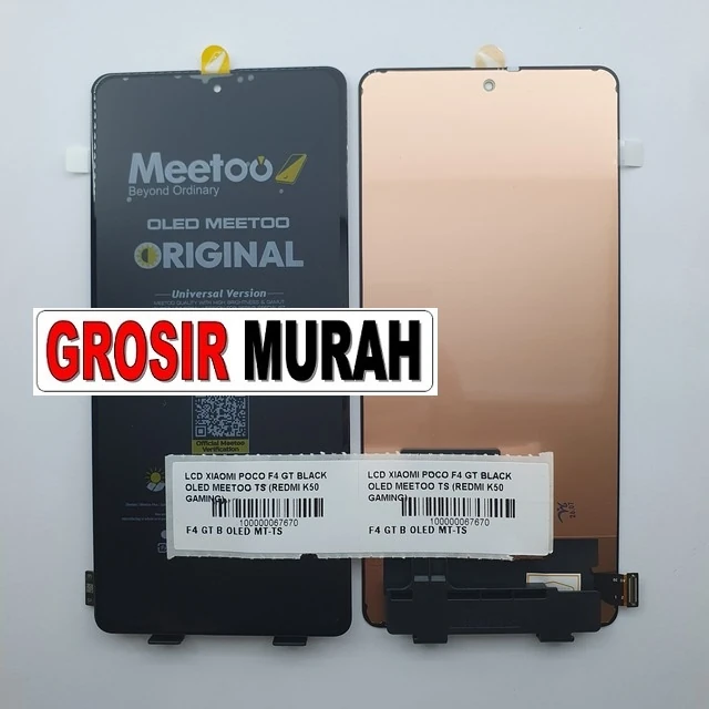 Lcd Xiaomi Poco F4 Gt Black Oled Meetoo Ts (redmi K50 Gaming) ready stock harga grosir sparepart HP Libra Jaya