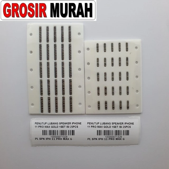 Penutup Lubang Speaker Iphone 11 Pro Max Gold 1set Isi 25pcs ready stock harga grosir sparepart HP Libra Jaya