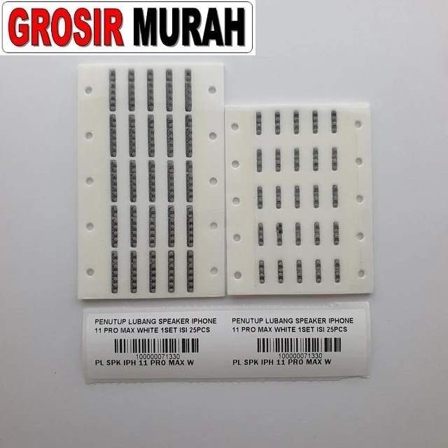 Penutup Lubang Speaker Iphone 11 Pro Max White 1set Isi 25pcs ready stock harga grosir sparepart HP Libra Jaya