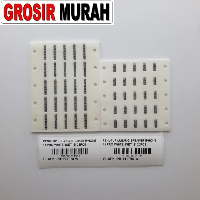 Penutup Lubang Speaker Iphone 11 Pro White 1set Isi 25pcs ready stock harga grosir sparepart HP Libra Jaya