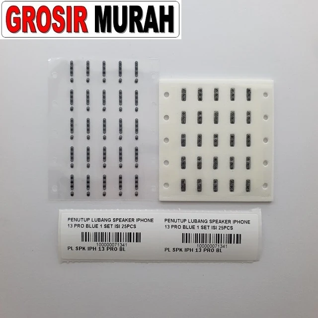 Penutup Lubang Speaker Iphone 13 Pro Blue 1 Set Isi 25pcs ready stock harga grosir sparepart HP Libra Jaya