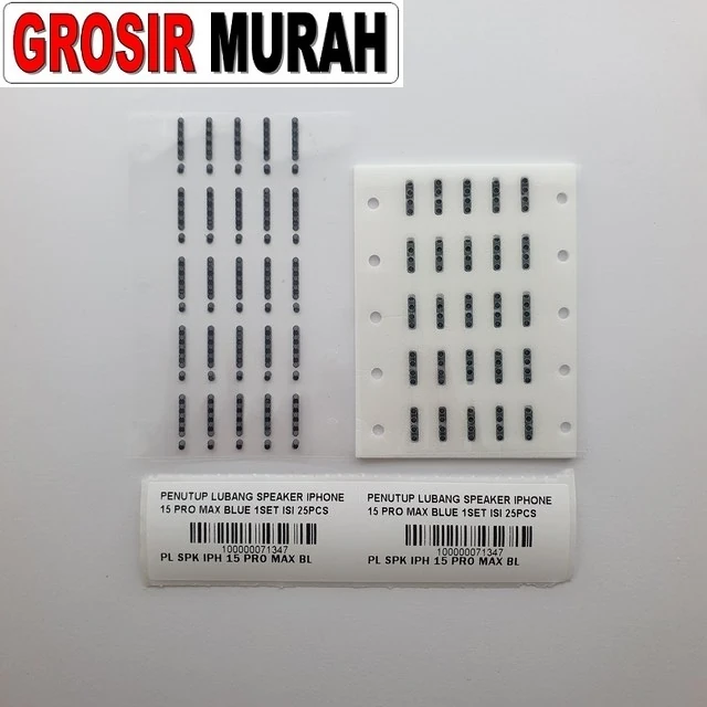 Penutup Lubang Speaker Iphone 15 Pro Max Blue 1set Isi 25pcs ready stock harga grosir sparepart HP Libra Jaya