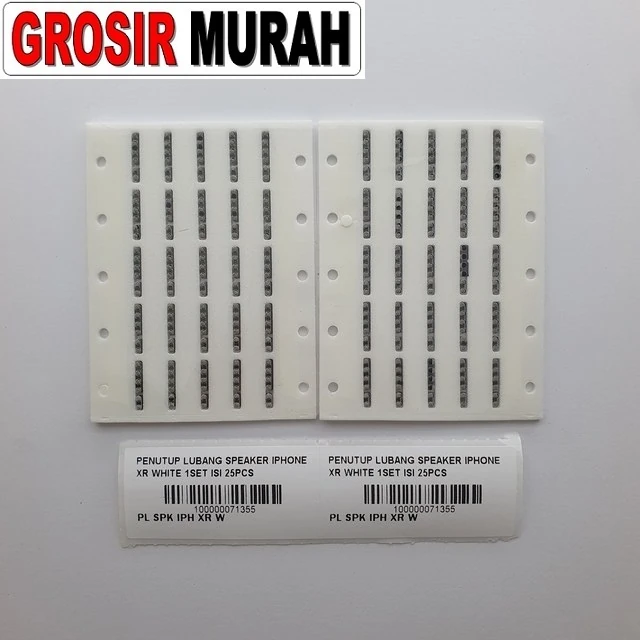 Penutup Lubang Speaker Iphone Xr White 1set Isi 25pcs ready stock harga grosir sparepart HP Libra Jaya