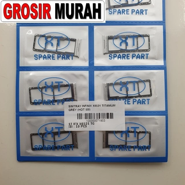 Simtray Infinix X6531 Titanium Grey (hot 50i) ready stock harga grosir sparepart HP Libra Jaya