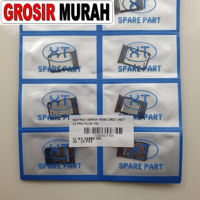 Simtray Infinix X6880 Grey (hot 50 Pro Plus 4g) ready stock harga grosir sparepart HP Libra Jaya