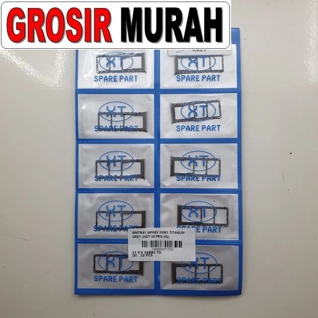 Simtray Infinix X6881 Titanium Grey (hot 50 Pro 4g) ready stock harga grosir sparepart HP Libra Jaya
