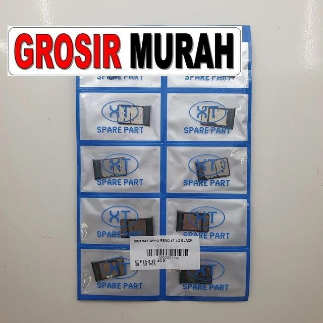 Simtray Oppo Reno 8t 4g Black ready stock harga grosir sparepart HP Libra Jaya