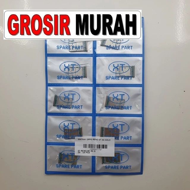 Simtray Oppo Reno 8t 4g Gold ready stock harga grosir sparepart HP Libra Jaya