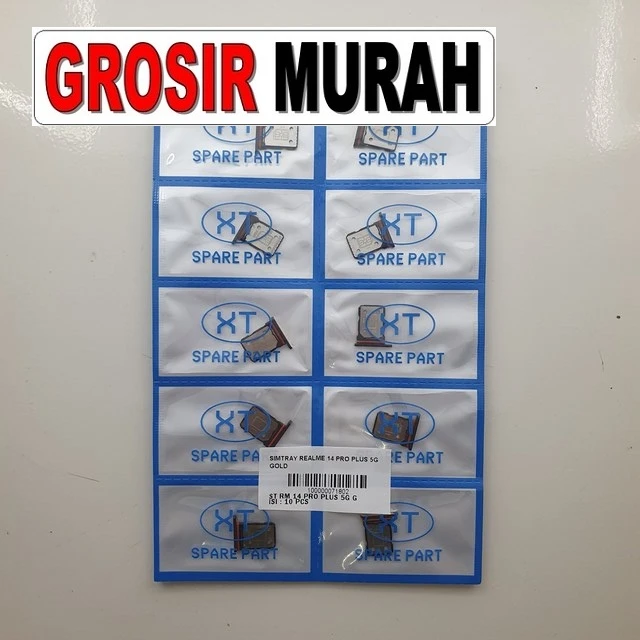 Simtray Realme 14 Pro Plus 5g Gold ready stock harga grosir sparepart HP Libra Jaya