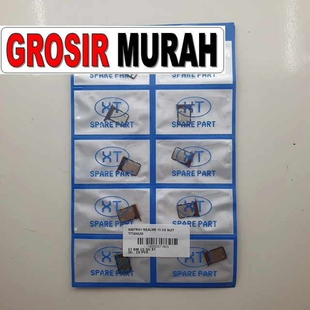Simtray Realme 15 5g Suit Titanium ready stock harga grosir sparepart HP Libra Jaya