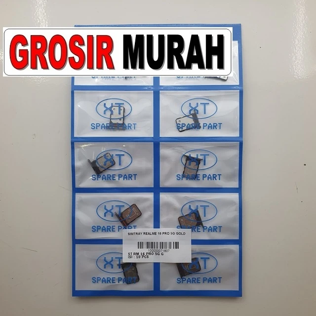 Simtray Realme 16 Pro 5g Gold ready stock harga grosir sparepart HP Libra Jaya