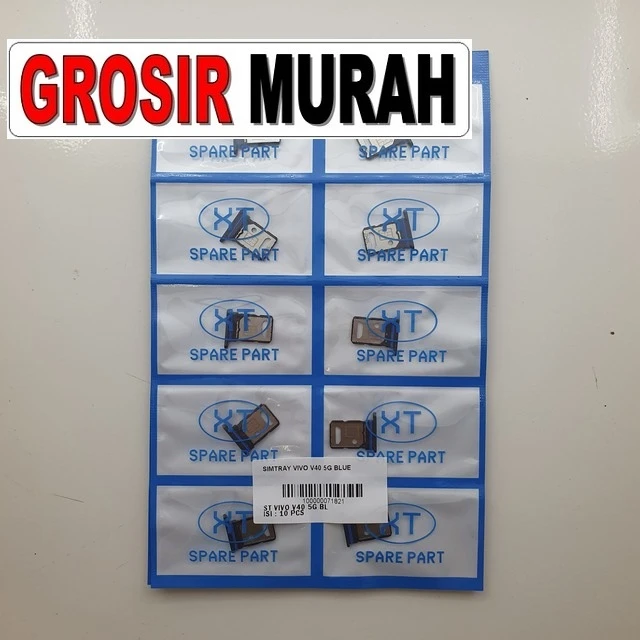 Simtray Vivo V40 5g Blue ready stock harga grosir sparepart HP Libra Jaya