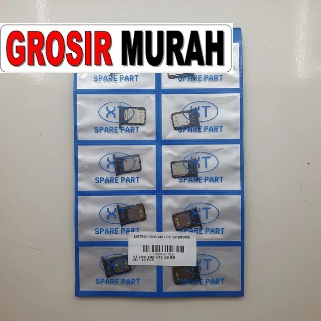 Simtray Vivo V40 Lite 5g Brown ready stock harga grosir sparepart HP Libra Jaya