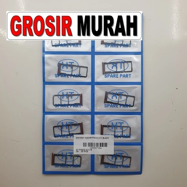 Simtray Xiaomi Poco C71 Black ready stock harga grosir sparepart HP Libra Jaya