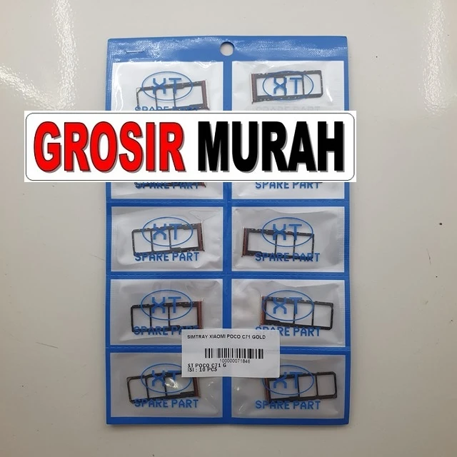 Simtray Xiaomi Poco C71 Gold ready stock harga grosir sparepart HP Libra Jaya