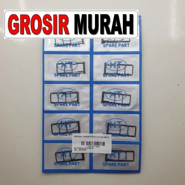 Simtray Xiaomi Poco C75 4g Gold ready stock harga grosir sparepart HP Libra Jaya