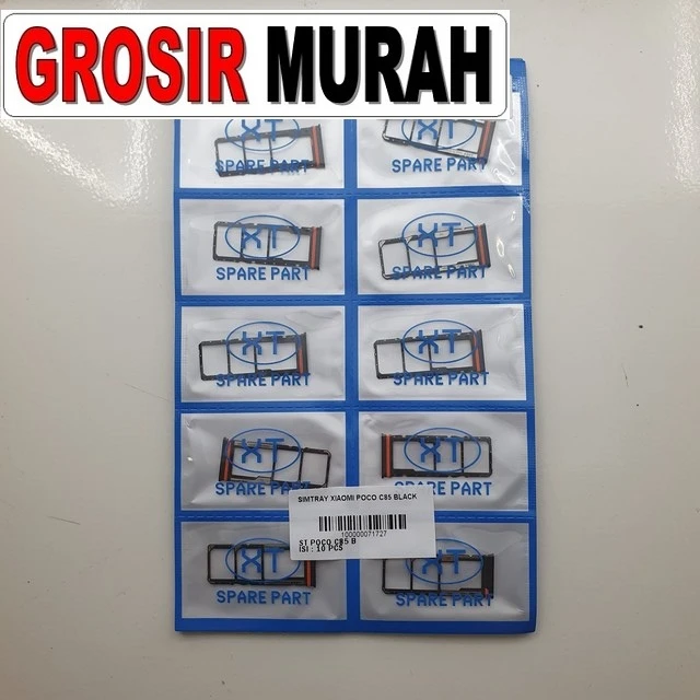 Simtray Xiaomi Poco C85 Black ready stock harga grosir sparepart HP Libra Jaya