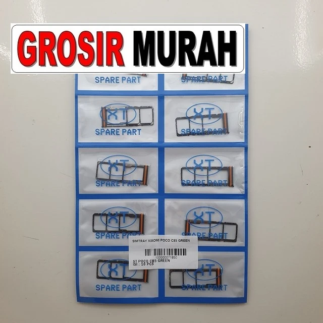 Simtray Xiaomi Poco C85 Green ready stock harga grosir sparepart HP Libra Jaya
