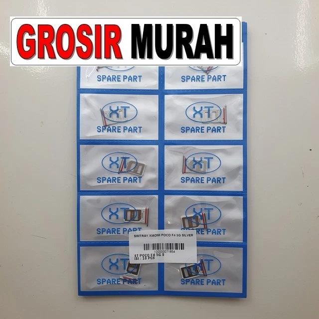 Simtray Xiaomi Poco F4 5g Silver ready stock harga grosir sparepart HP Libra Jaya