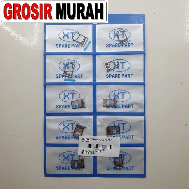 Simtray Xiaomi Poco F7 Pro Silver ready stock harga grosir sparepart HP Libra Jaya