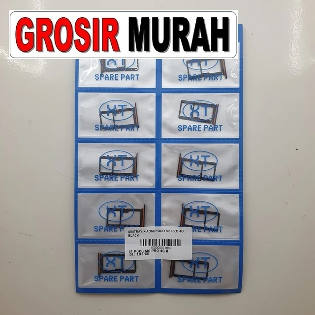 Simtray Xiaomi Poco M6 Pro 4g Black ready stock harga grosir sparepart HP Libra Jaya