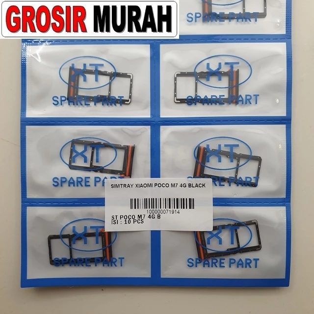 Simtray Xiaomi Poco M7 4g Black ready stock harga grosir sparepart HP Libra Jaya