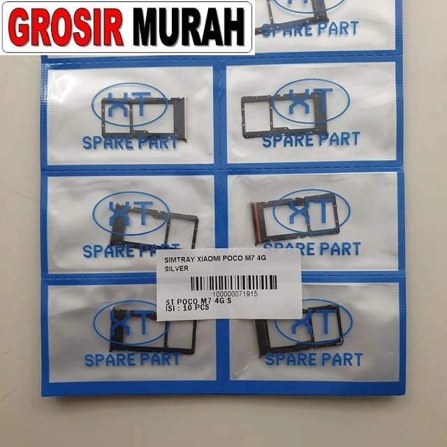 Simtray Xiaomi Poco M7 4g Silver ready stock harga grosir sparepart HP Libra Jaya