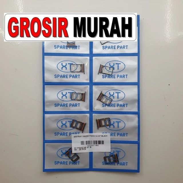 Simtray Xiaomi Poco X4 Gt Black ready stock harga grosir sparepart HP Libra Jaya