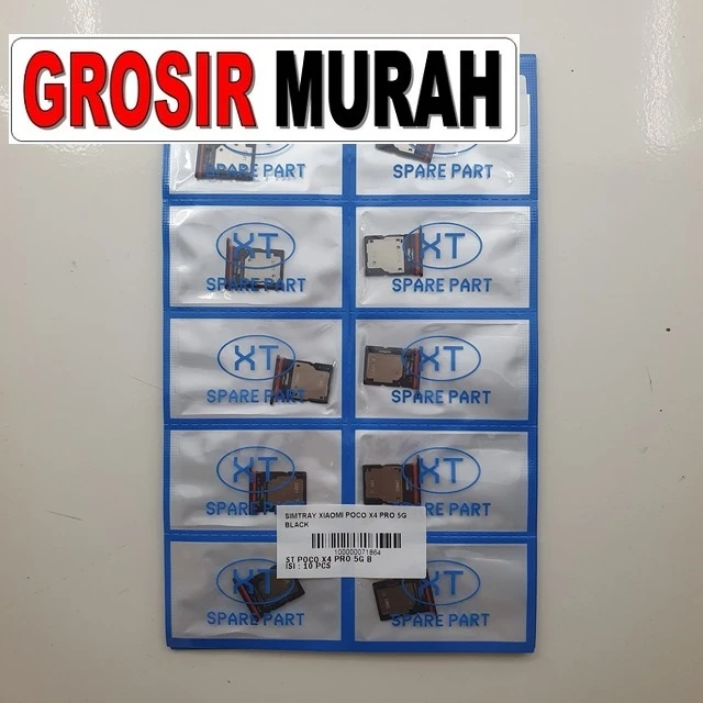 Simtray Xiaomi Poco X4 Pro 5g Black ready stock harga grosir sparepart HP Libra Jaya