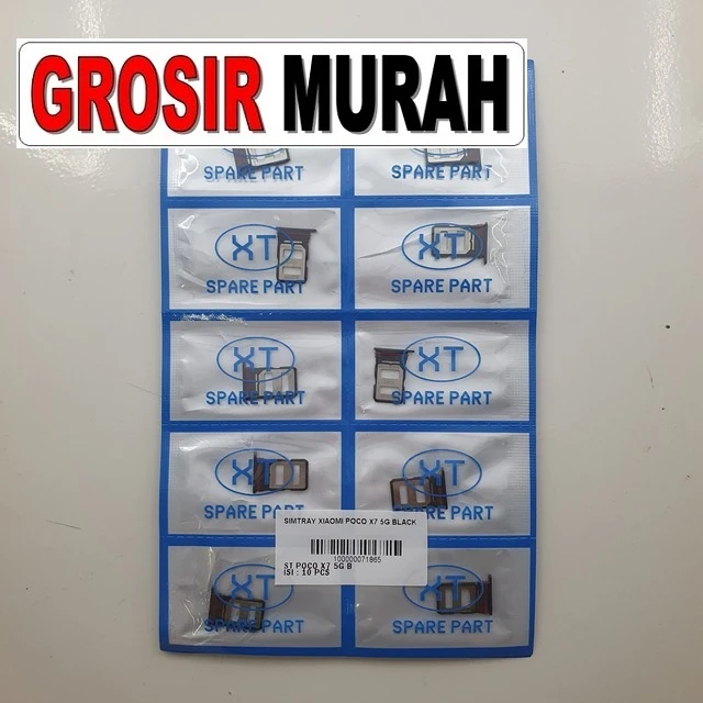 Simtray Xiaomi Poco X7 5g Black ready stock harga grosir sparepart HP Libra Jaya