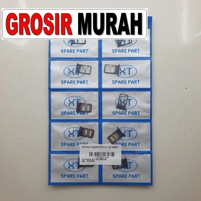 Simtray Xiaomi Poco X7 5g Green ready stock harga grosir sparepart HP Libra Jaya