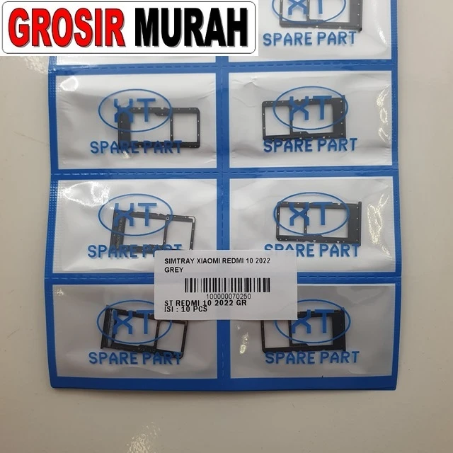 Simtray Xiaomi Redmi 10 2022 Grey ready stock harga grosir sparepart HP Libra Jaya