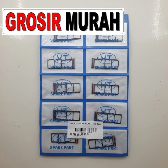 Simtray Xiaomi Redmi 15c 4g Blue ready stock harga grosir sparepart HP Libra Jaya