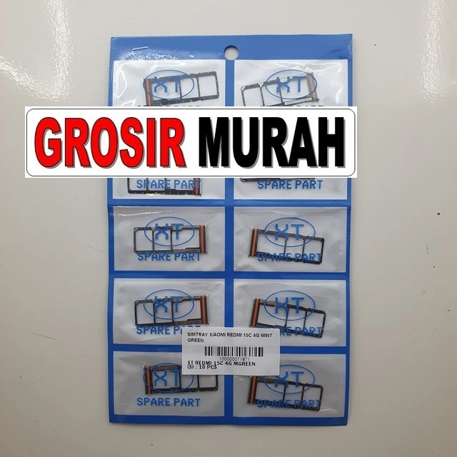 Simtray Xiaomi Redmi 15c 4g Mint Green ready stock harga grosir sparepart HP Libra Jaya