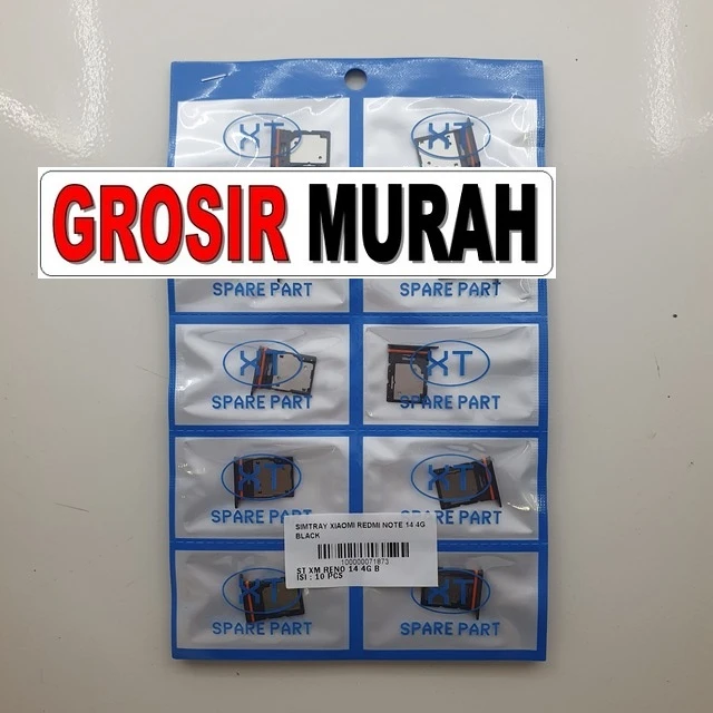 Simtray Xiaomi Redmi Note 14 4g Black ready stock harga grosir sparepart HP Libra Jaya