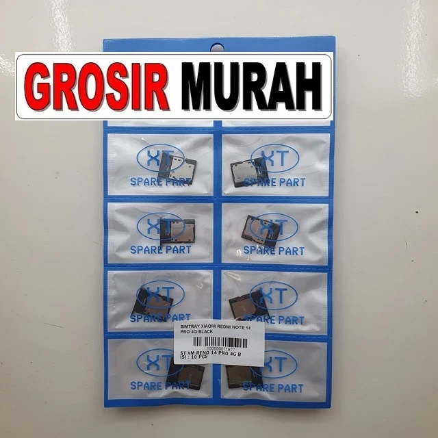 Simtray Xiaomi Redmi Note 14 Pro 4g Black ready stock harga grosir sparepart HP Libra Jaya