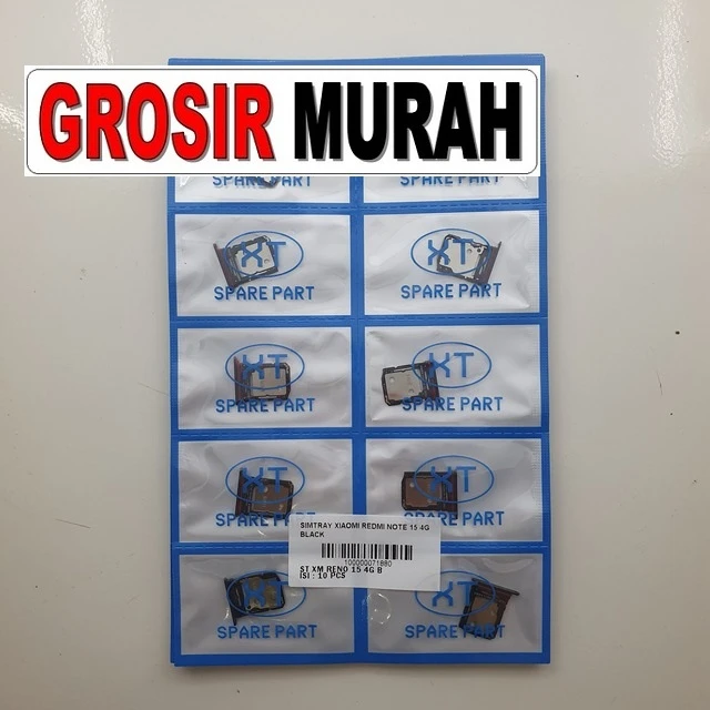 Simtray Xiaomi Redmi Note 15 4g Black ready stock harga grosir sparepart HP Libra Jaya