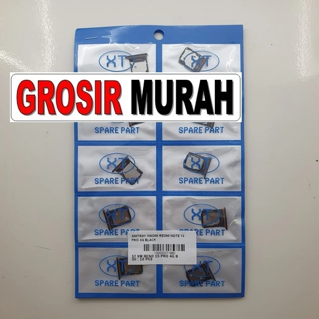 Simtray Xiaomi Redmi Note 15 Pro 4g Black ready stock harga grosir sparepart HP Libra Jaya