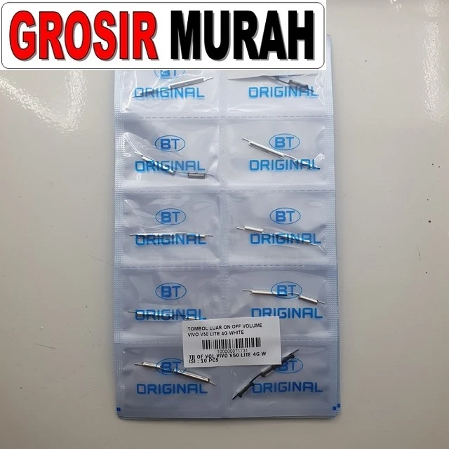 Tombol Luar On Off Volume Vivo V50 Lite 4g White ready stock harga grosir sparepart HP Libra Jaya