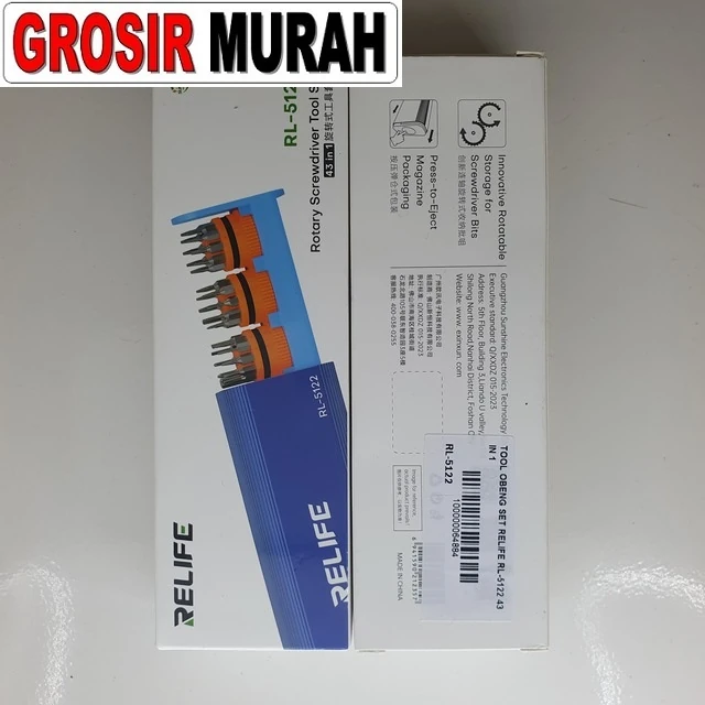 Tool Obeng Set Relife Rl-5122 43 In 1 ready stock harga grosir sparepart HP Libra Jaya