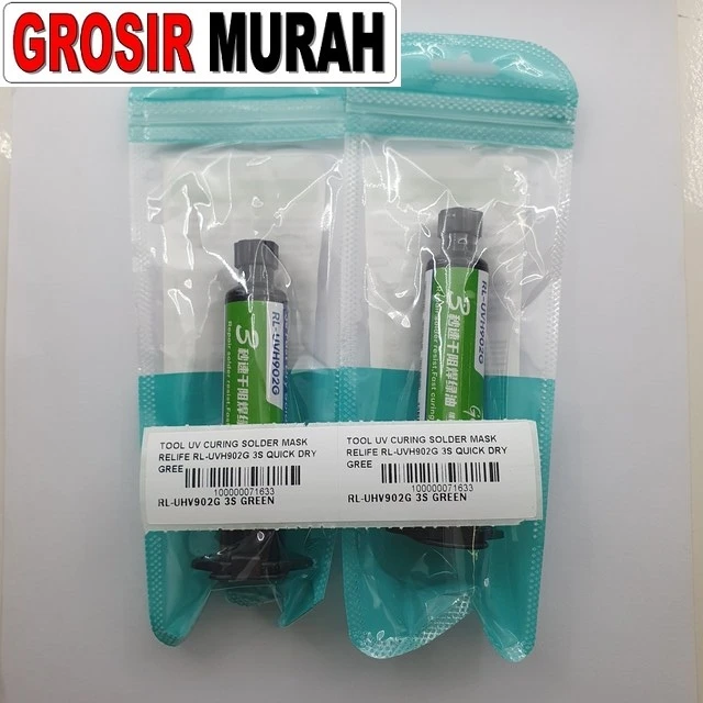 Tool Uv Curing Solder Mask Relife Rl-uvh902g 3s Quick Dry Green (lem Masker Pcb Uv Hijau) ready stock harga grosir sparepart HP Libra Jaya