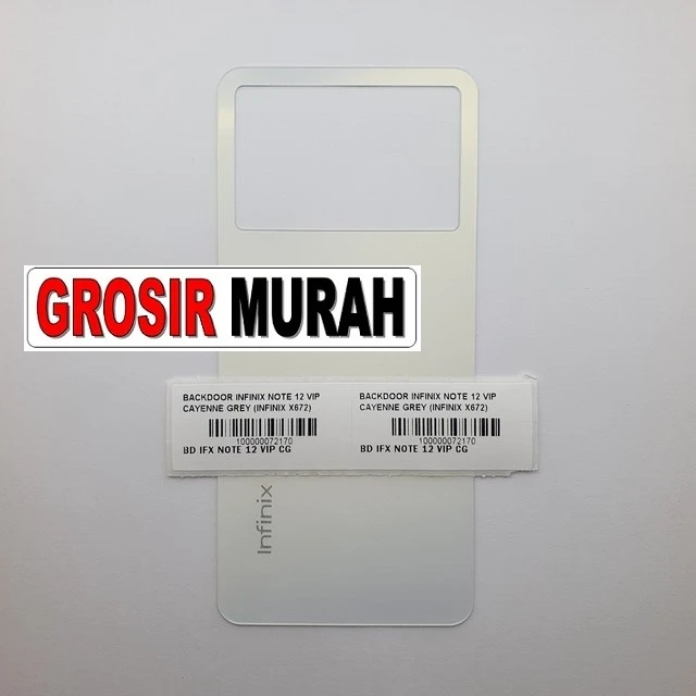 Backdoor Infinix Note 12 Vip Cayenne Grey (infinix X672) ready stock harga grosir sparepart HP Libra Jaya