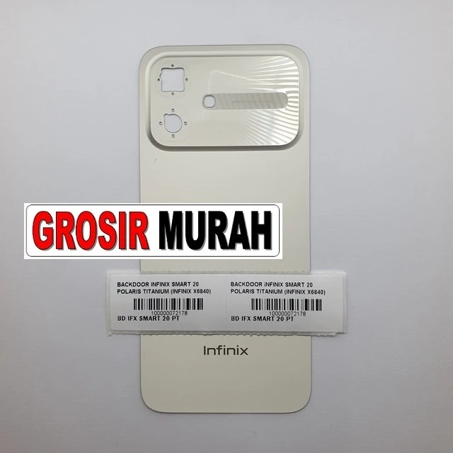Backdoor Infinix Smart 20 Polaris Titanium (infinix X6840) ready stock harga grosir sparepart HP Libra Jaya