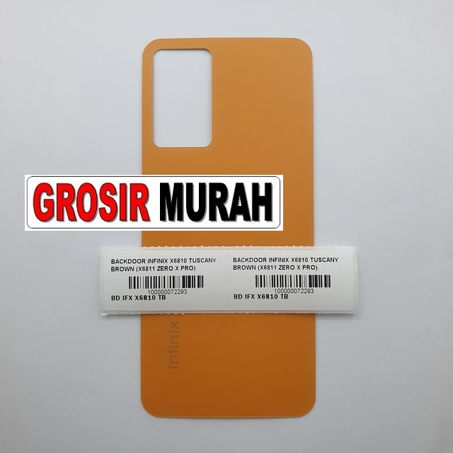 Backdoor Infinix X6810 Tuscany Brown (x6811 Zero X Pro) ready stock harga grosir sparepart HP Libra Jaya
