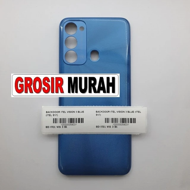 Backdoor Itel Vision 3 Blue (itel S17) ready stock harga grosir sparepart HP Libra Jaya